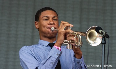Miles Hardemon, trumpeter and Ravinia Jazz Scholar